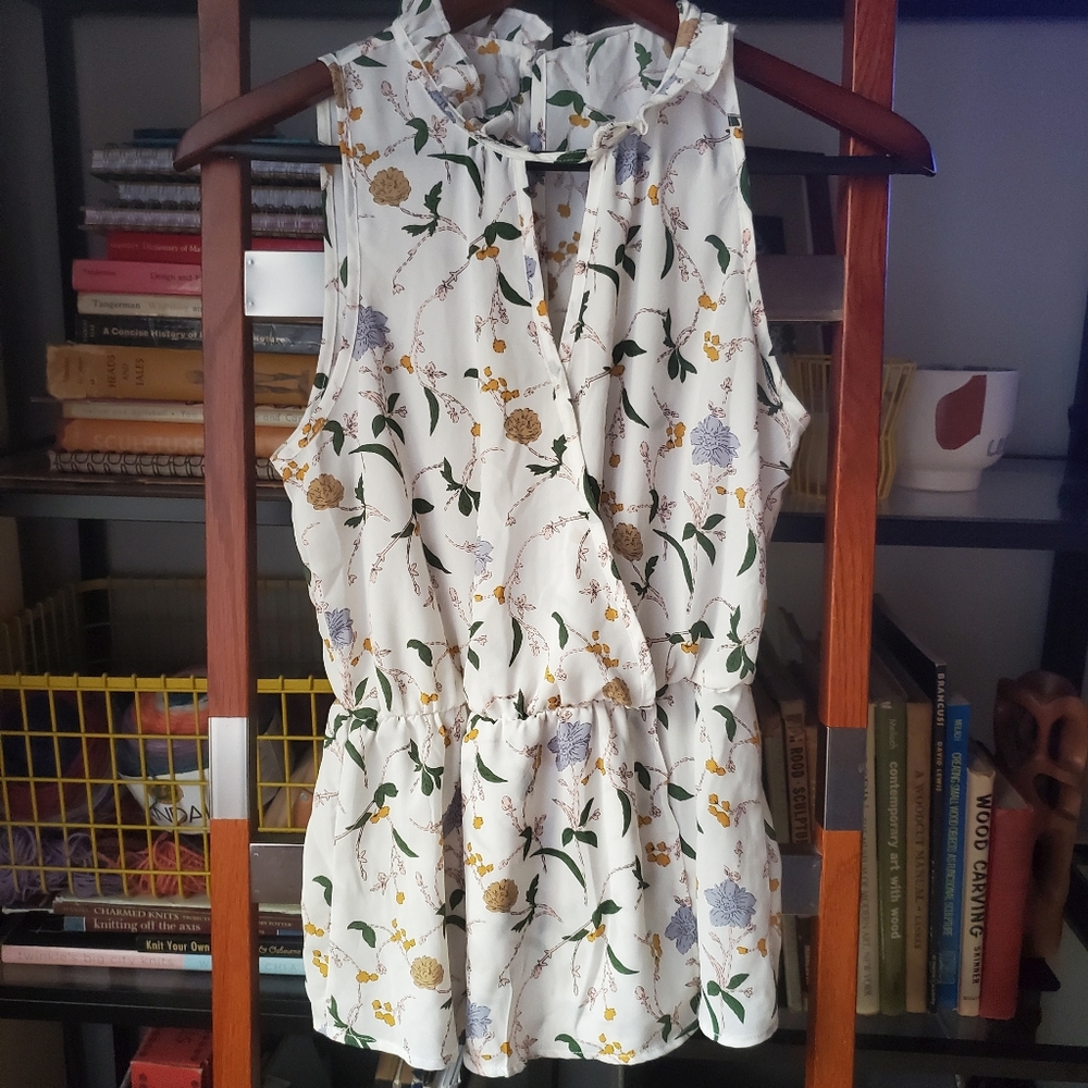 Beautiful floral tank top blouse